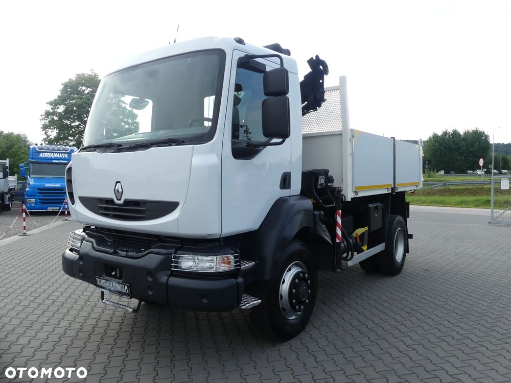 Renault MIDLUM 180  4x4 / WYWROTKA + HDS HIAB SKŁADANY W Z / - 4