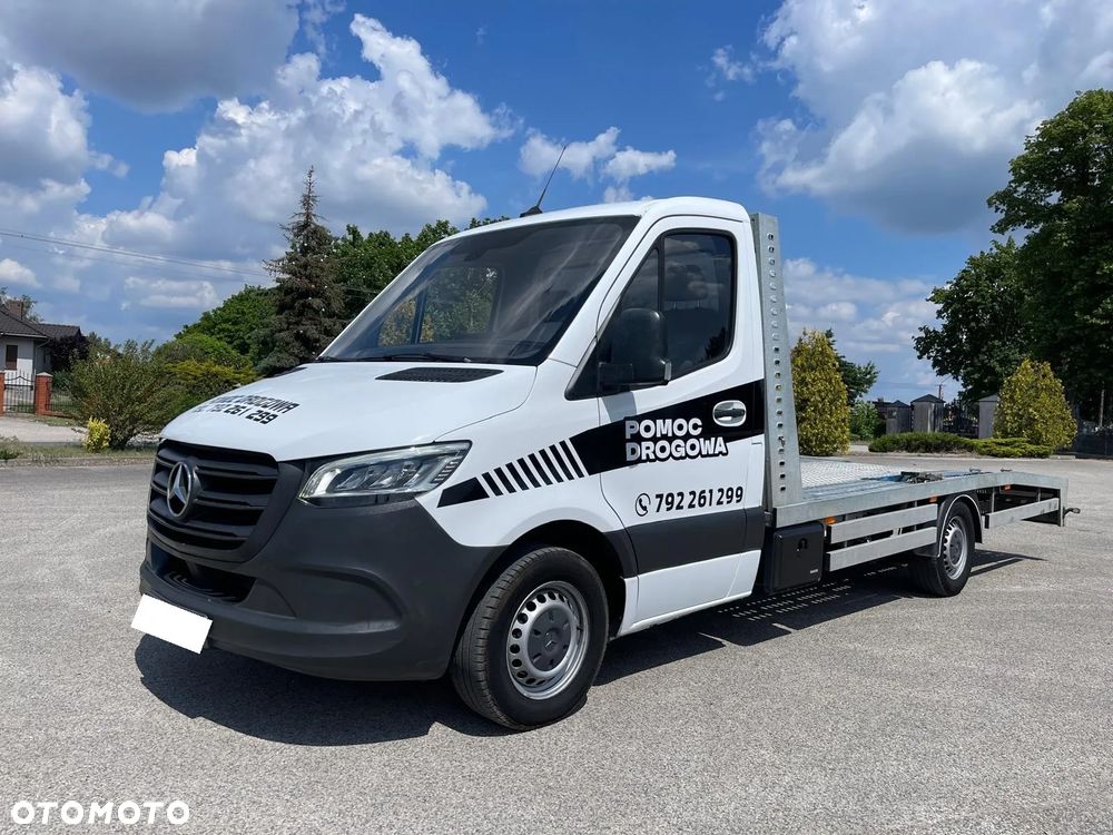 Mercedes-Benz Sprinter W907 2.2 CDI 163 Km Automat 7G-Tronic 2020 ROK Klima Led Hak Najazd 4.60 M Super stan Gotowy do Pracy Bardzo ładny - 1