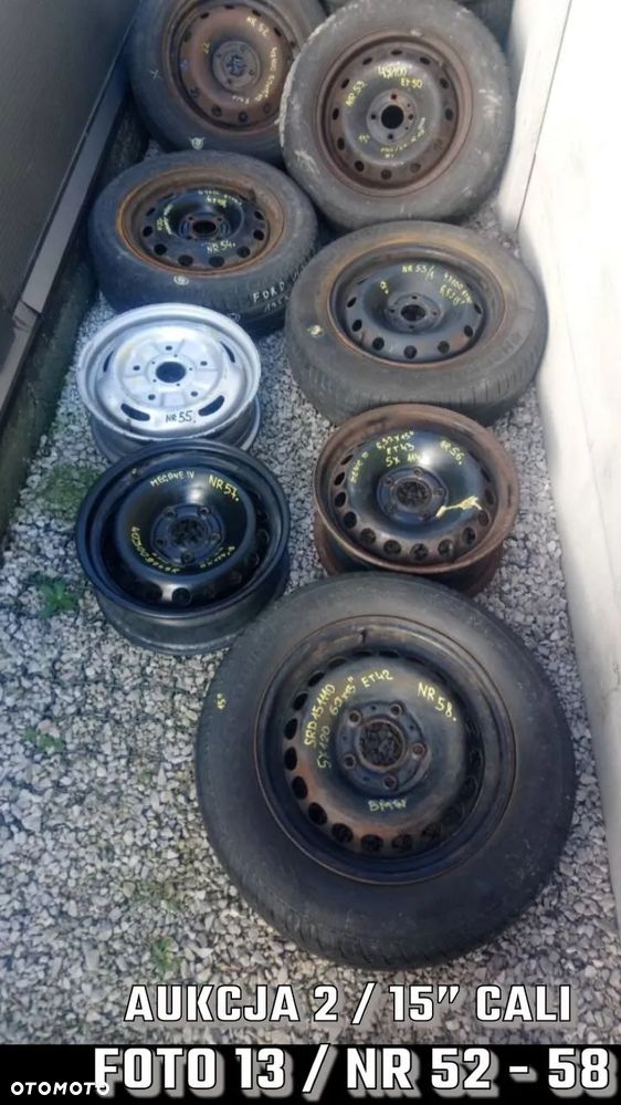 15 CALI  KOŁO / FELGA / OPONA RÓŻNE MARKI STALOWE / ALUMINIOWE / ZIMOWE / LETNIE / WIELOSEZONOWE - 14