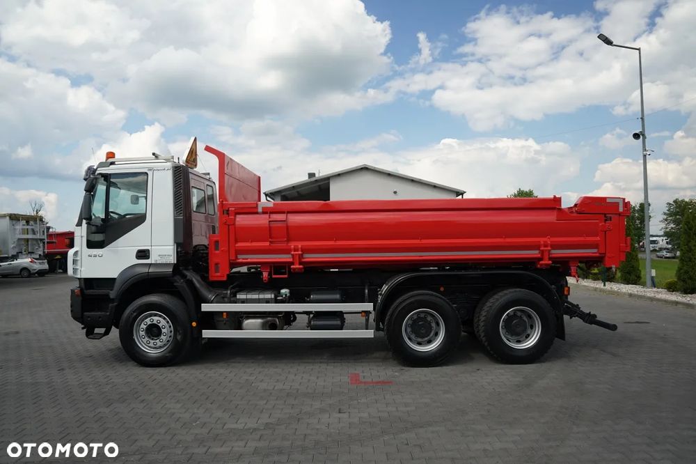 Iveco TRAKKER 450 / 6X4 / WYWROTKA / HYDROKLAPA / HYDROBURTA / BORDMATIC / CZOŁOWNICA / EURO 5 / - 14