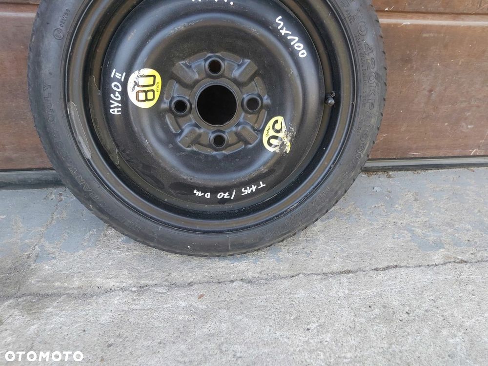 Toyota AYGO I II dojazdówka 14 koło zapasowe dojazdowe 115/70 D14 4x100 - 4