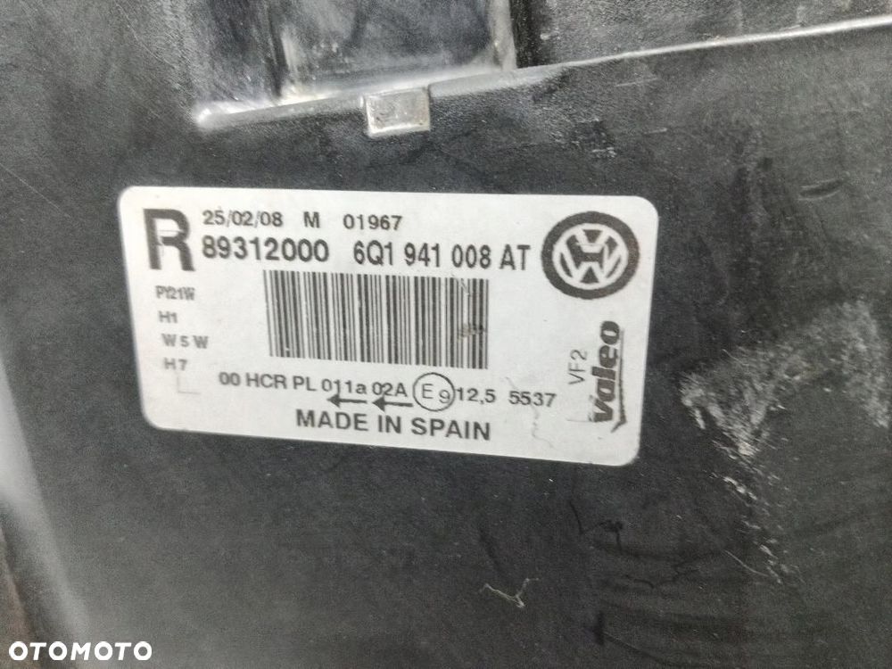 LAMPA PRZÓD PRZEDNIA PRAWA VW POLO 6Q1941008AT - 13