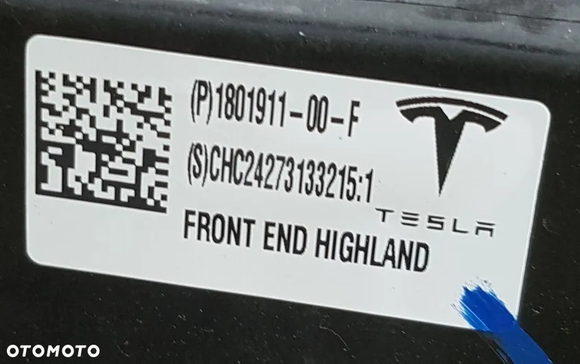 TESLA MODEL 3 HIGHLAND 23- WZMOCNIENIE PRZEDNIE PAS PRZEDNI - 3