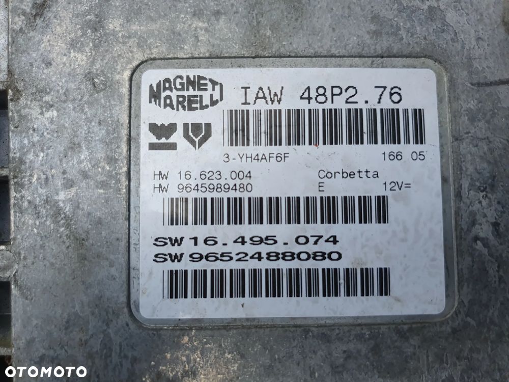 Sterownik silnika IAW48P2.76 9645989480 9652488080 Peugeot Citroen 1.1 8V - 2