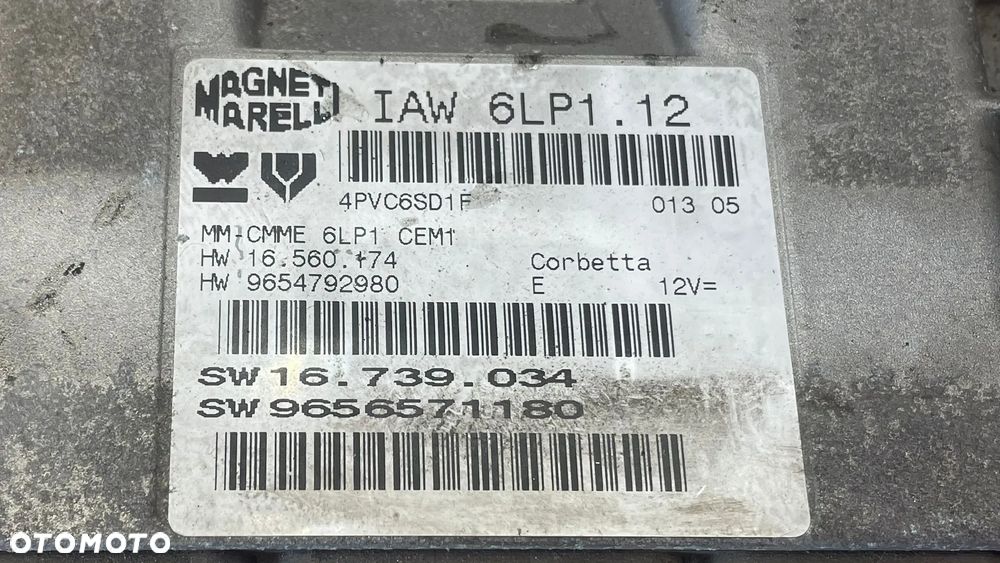 KOMPUTER STEROWNIK SILNIKA PEUGEOT 9657009280 - 2