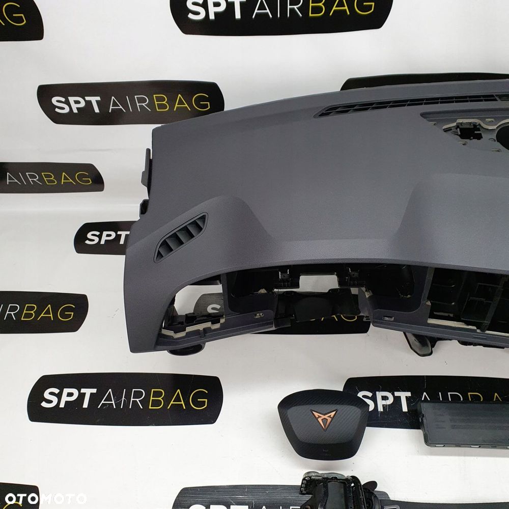 ATECA CUPRA DESKA ROZDZIELCZA KONSOLA KOKPIT PULPIT PODUSZKI AIRBAG AIR BAG PASY KIT SET - 2