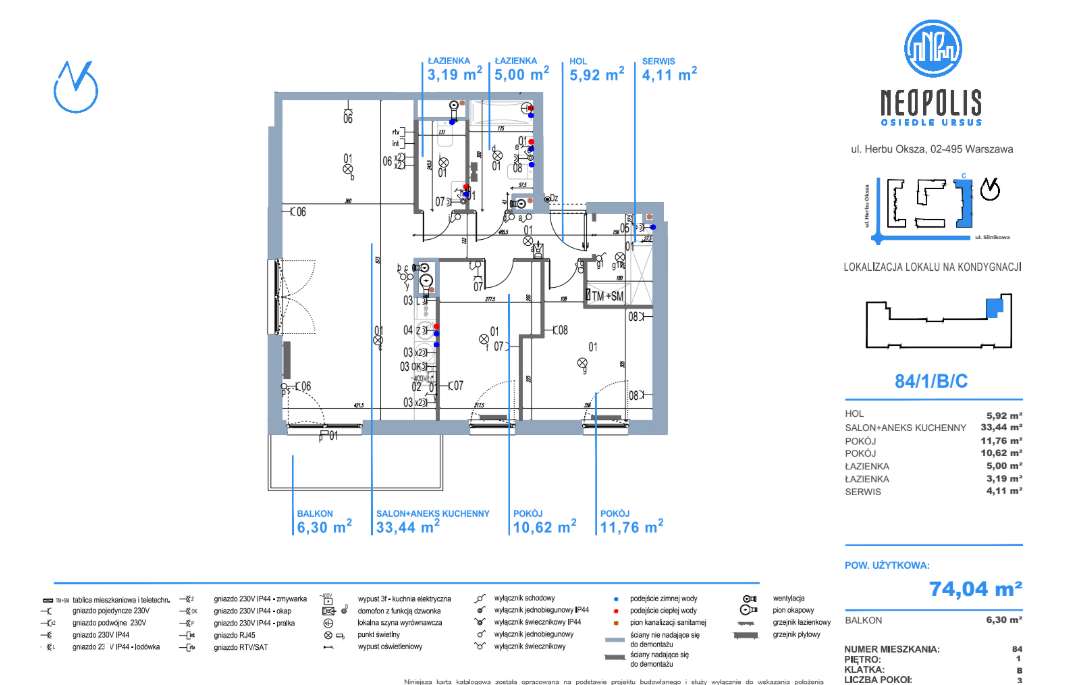 3 pokojowe mieszkanie 74,71 m2 | ul. Silnikowa 12 | nowa inwestycja