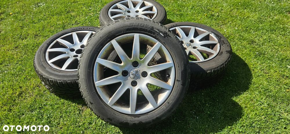 Koła 205/55/16 felgi aluminiowe opony zimowe Peugeot 207 307 308 - 2