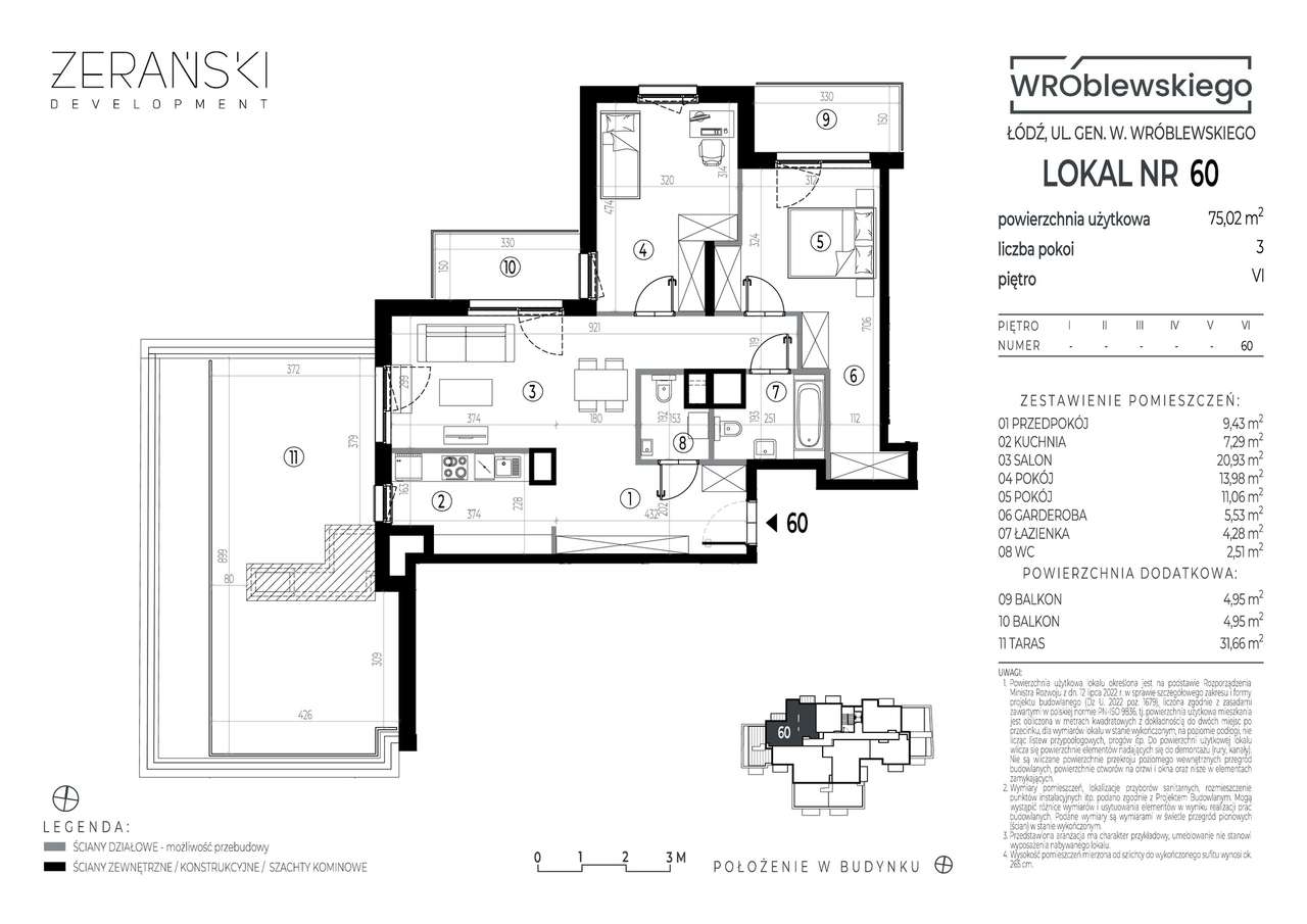 Ostatni apartament z tarasem i panoramą miasta | Blisko Piotrkowskiej