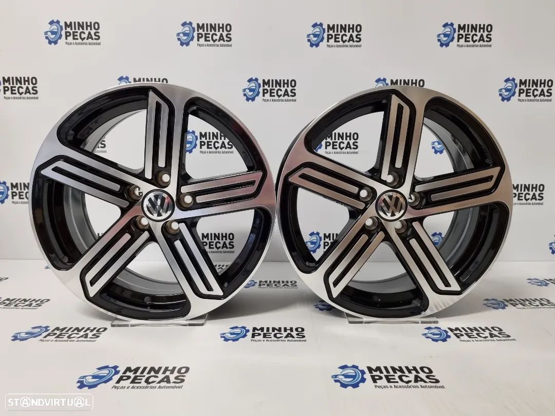 Jantes Golf R400 em 16 (5x100) Preto Polido - 1