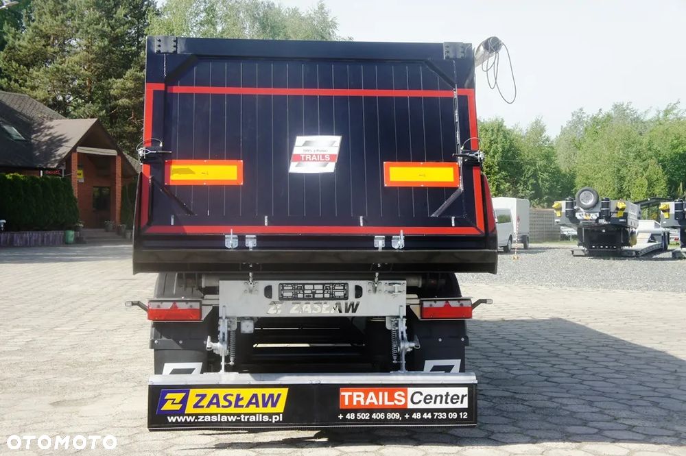 Zaslaw 28 m³ / 4.990 kg !! super lekka naczepa wywrotka z klapą ! - 8