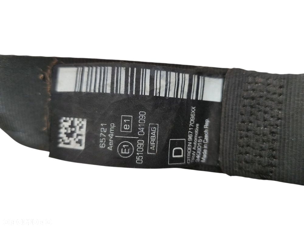 PAS BEZPIECZEŃSTWA PRAWY PRZÓD CITROEN DS3 (2009-2014) 1.6 E- HDI 112KM 96717096XX - 2