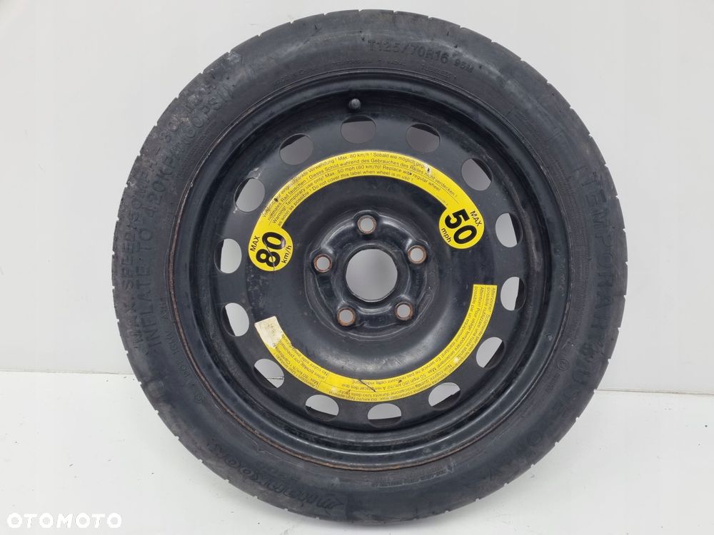 KOŁO DOJAZDOWE ZAPASOWE Audi Seat Vw Golf V 125/70 R16 1K0601027F 5x112 - 2