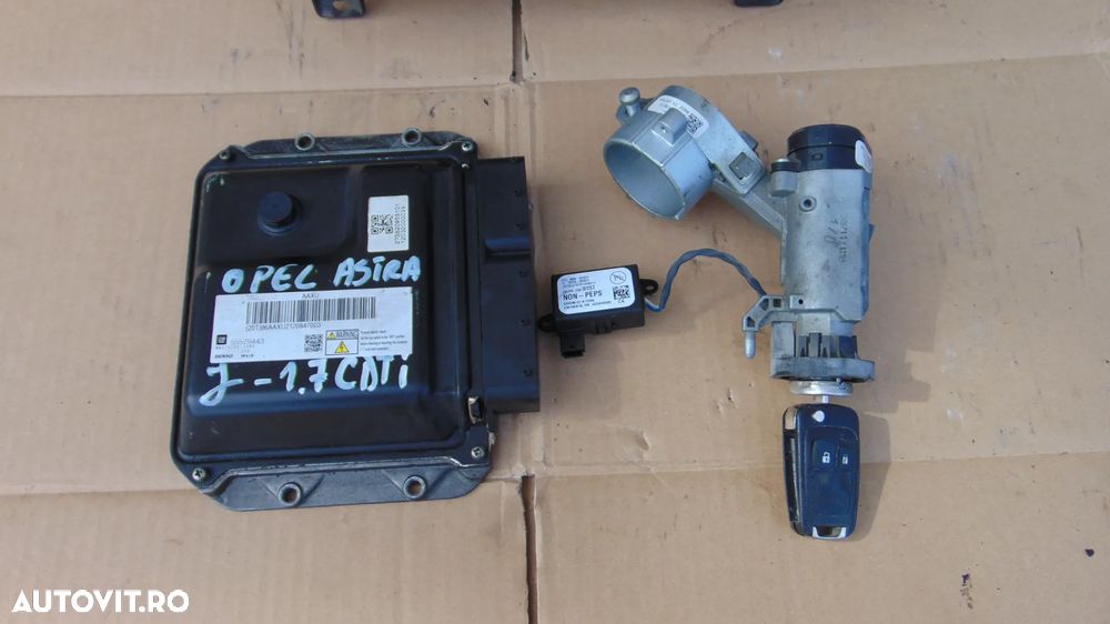 Kit pornire ECU calculator motor,Cip cheie si imobilizator Opel Astra J 1.7 CDTI an 2009-2015 cod 55579443  MB 275700-1190 - 3