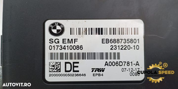 Calculator frana mana EB688735801 231220-10 BMW X3 F25 [facelift] [20 - 4