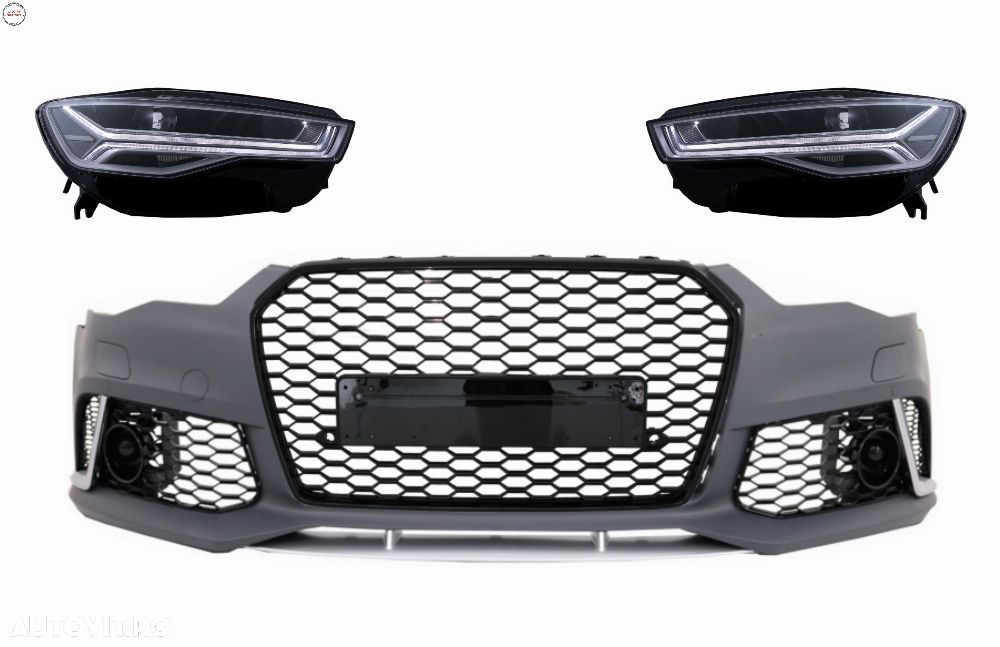 Bara Fata cu Faruri Full LED Semnalizare Dinamica Secventiala Audi A6 4G (2011-201- livrare gratuita - 1