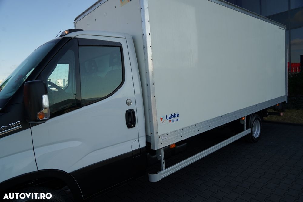 Iveco DAILY 50-180 / CONTAINER 5.5 M / HI-MATIC / ELEVATOR 750 KG / DUBLU / CAMERĂ VEDERE SPATE / GVWR: 5.200 KG / 2019 / IMPORTAT - 9