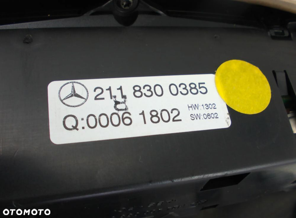 Mercedes E Klasa W211 Panel klimatyzacji - 5