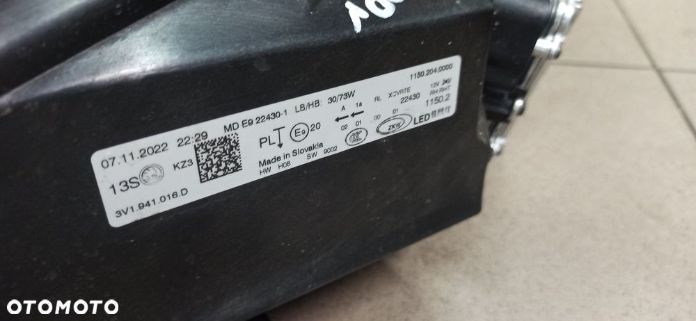 Skoda superb 3 lift 3V1 reflektor lewy  3V194015D Reflektor kompletny - 5