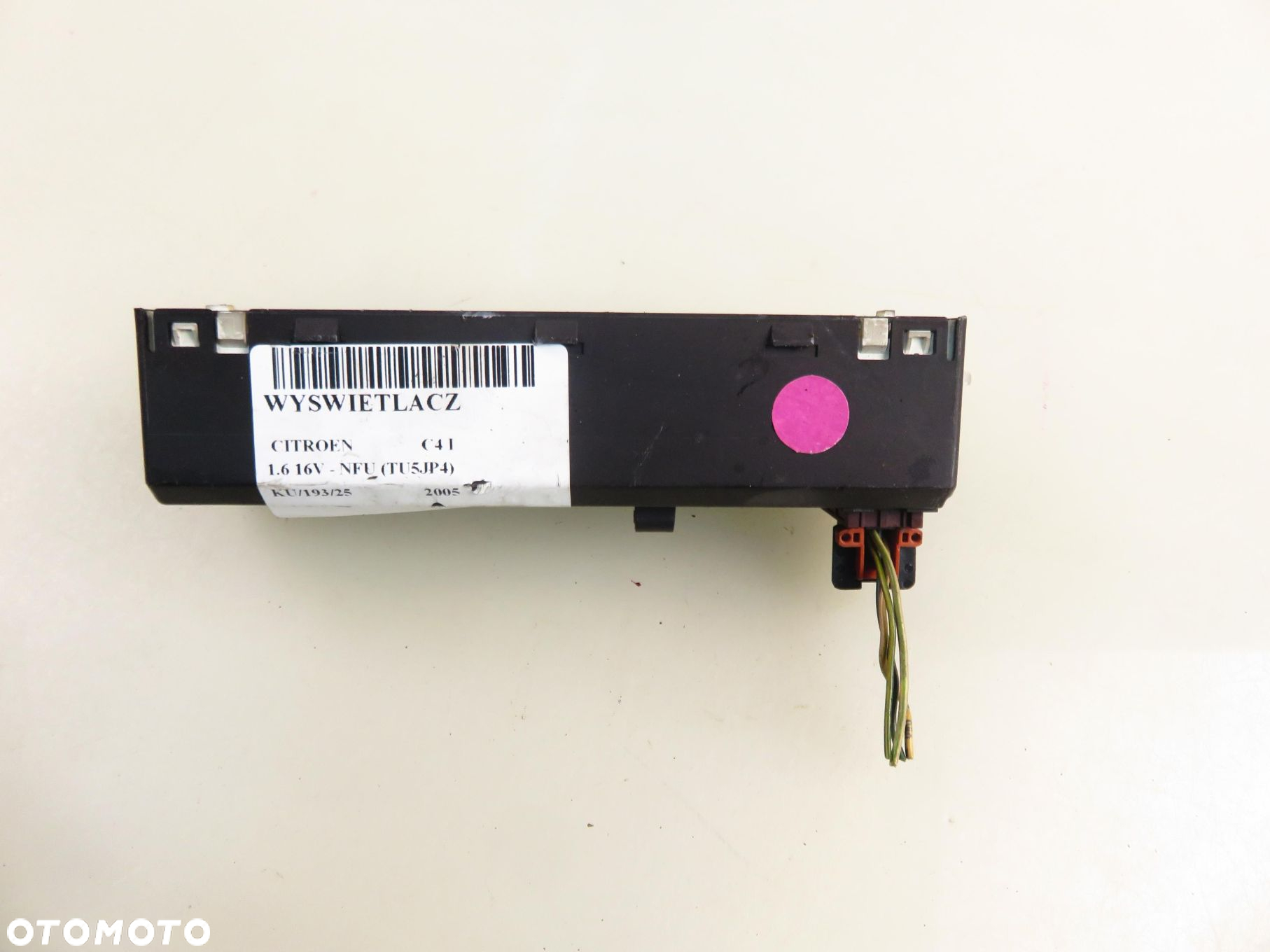 WYŚWIETLACZ CITROEN C4 I 9649646880 - 7