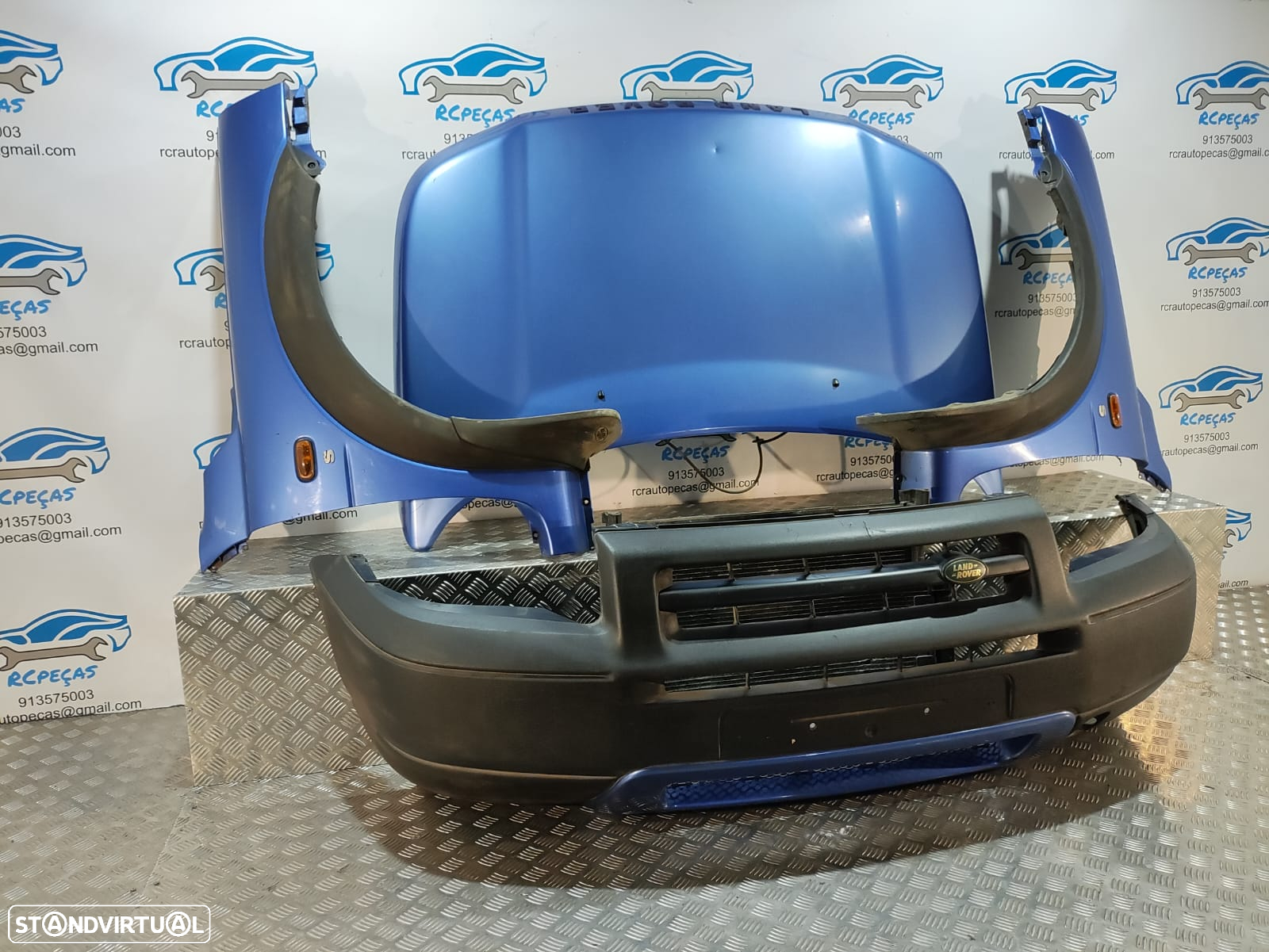 FRENTE COMPLETA LAND ROVER FREELANDER I 1 MK1 CAPOT PARACHOQUES GUARDA-LAMAS OTICAS RADIADOR VENTILADOR FRENTE FIBRA REFORÇO - 2