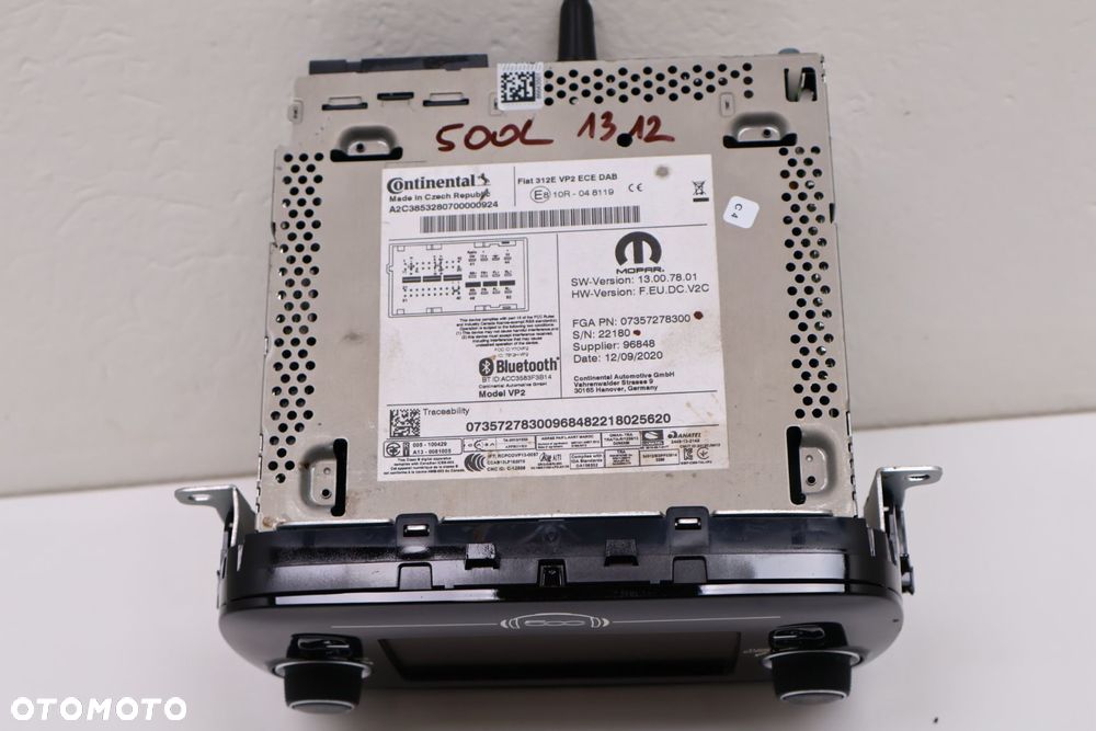FIAT 500 RADIO EKRAN '07357278300 - 9