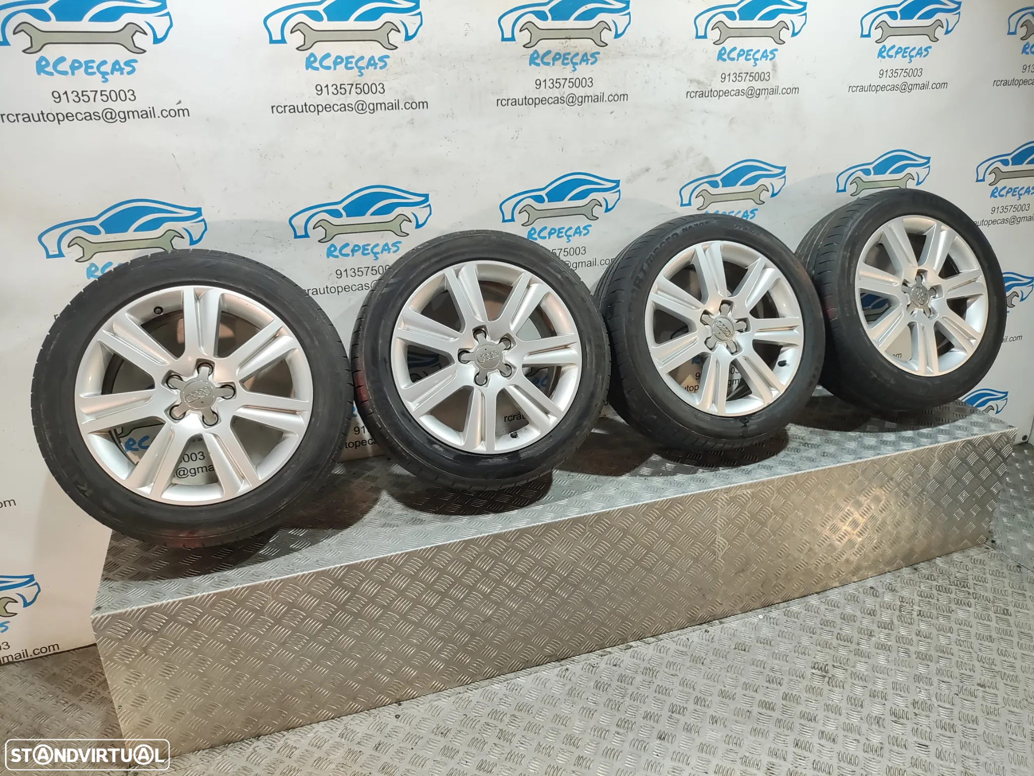 Conjunto Jantes 17 Originais Audi A4 B8 7,5J ET 45 5x112 - 10