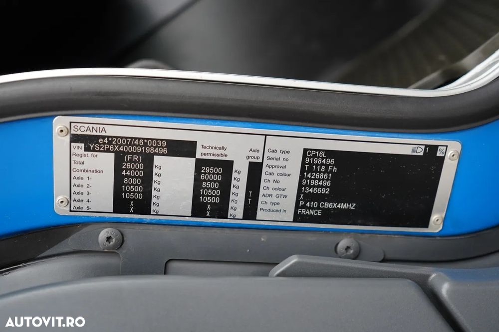 Scania P 410 / 6x4 / BASCULĂ 3 DIRECȚII / 2x HYDRODOLTA / BOARDMATIC / AUTOMATĂ / EURO 6 - 39