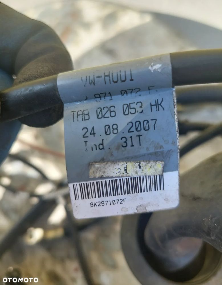 AUDI A4 B8 A5 8F 8T 1.8 TFSI WIĄZKA SILNIKA INSTALACJA 8K2971072F - 2