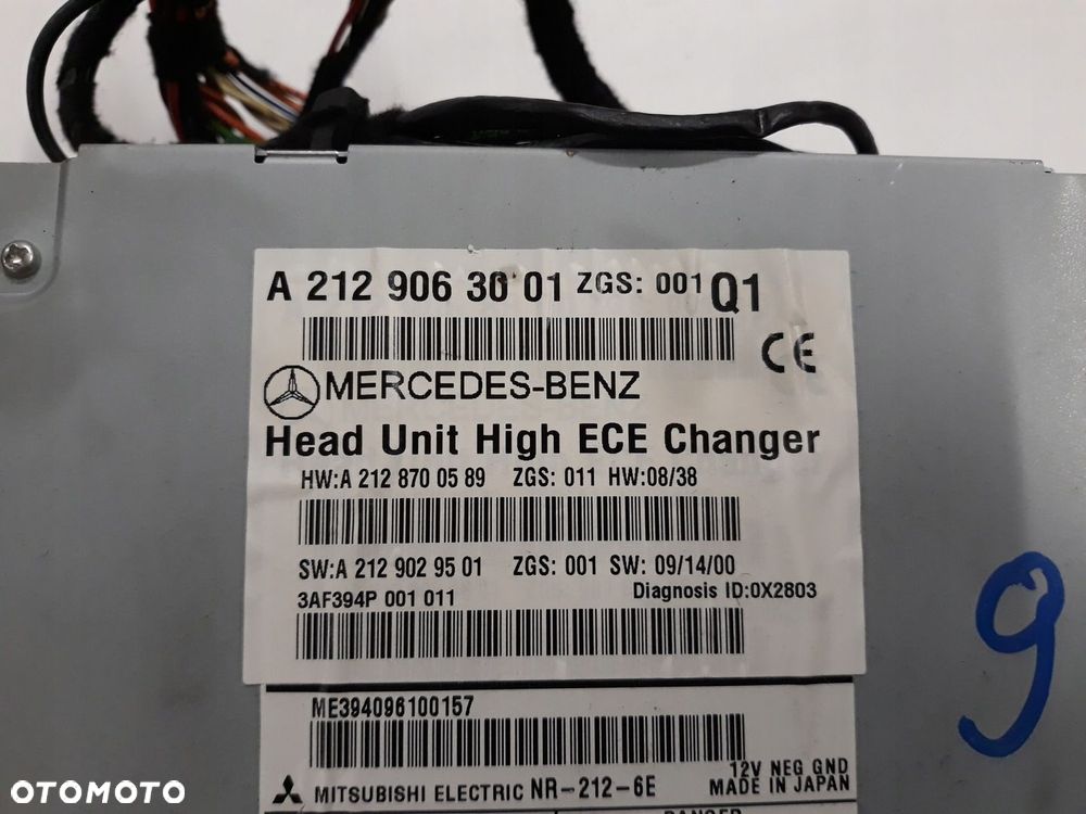 Radio cd nawigacja A2129063001 MERCEDES W212 10- - 3