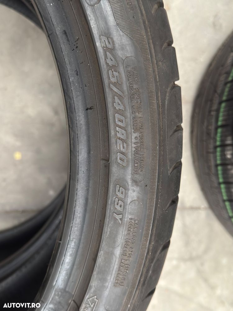 Vând set anvelope 245/40/20-275/35/20 goodyear de vară cu runflat ca noi - 6