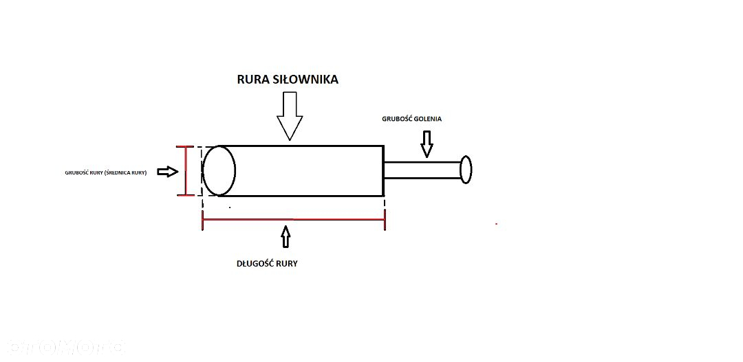 SIŁOWNIK HYDRAULICZNY NEW HOLLAND NOWY !!! DŁ. 53 CM - 5