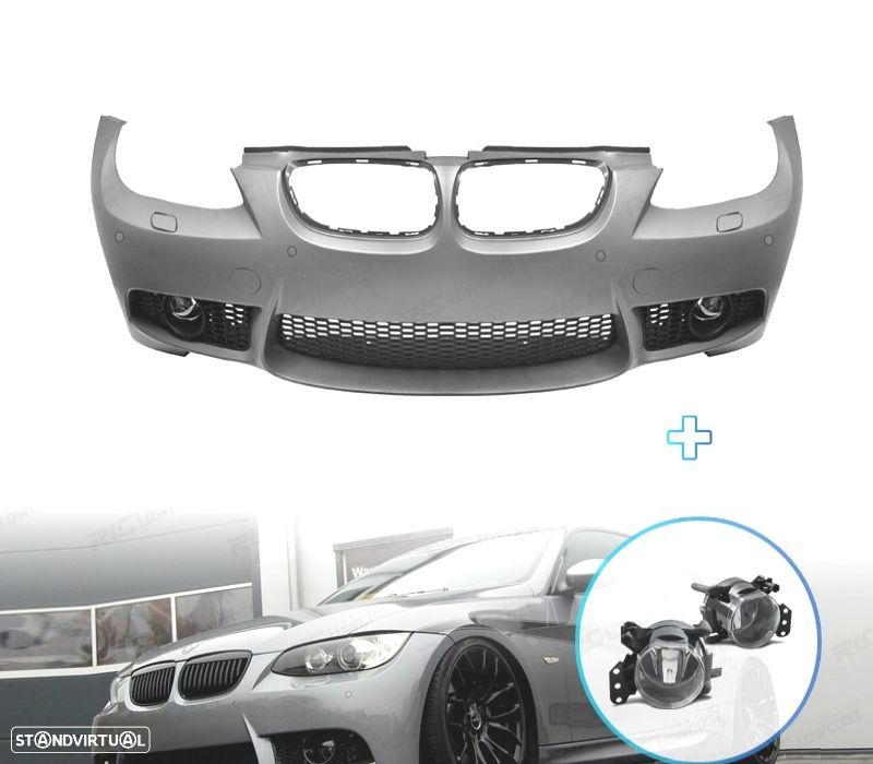 PARA-CHOQUES BMW E92 E93 06-10 LOOK M3 PDC + FAROIS DE NEVOEIRO - 1