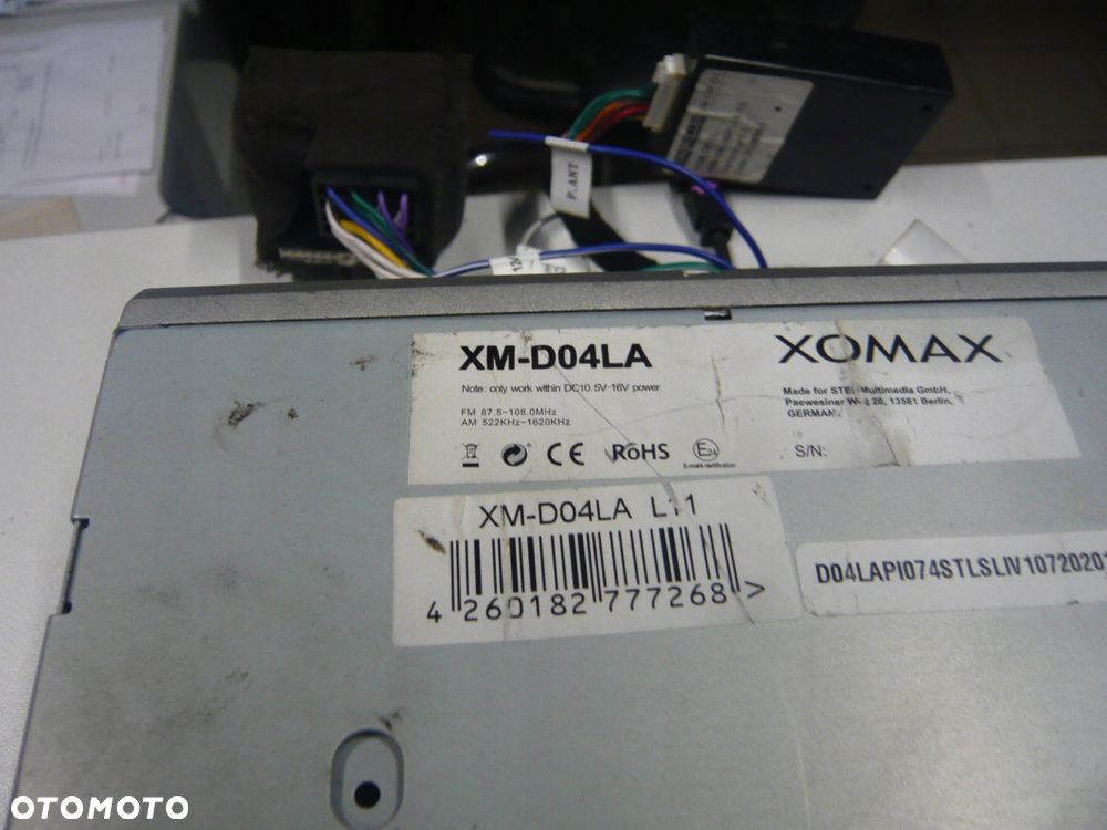 radio cd android 2din xm-d04la xomax - 2