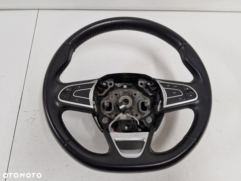 RENAULT KADJAR MEGANE SCENIC 4 IV KIEROWNICA SKÓRA MULTIFUNKCJA 484005825R - 1