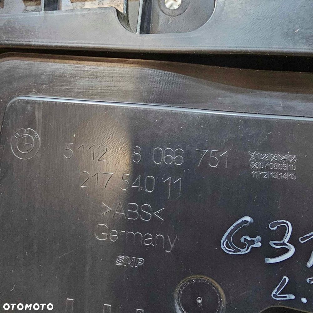 bmw 5 g31 kombi ślizg zderzaka tył tylny lewy - 2