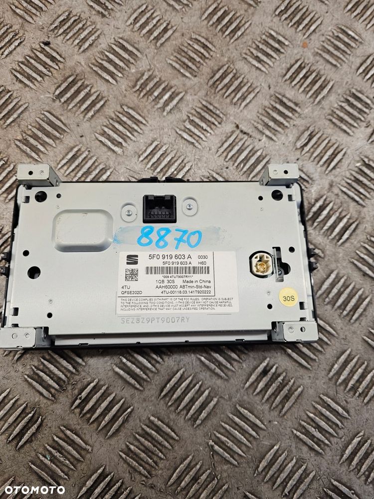 seat leon iii 5f monitor nawigacji radia ekran phone 5f0919603a - 2