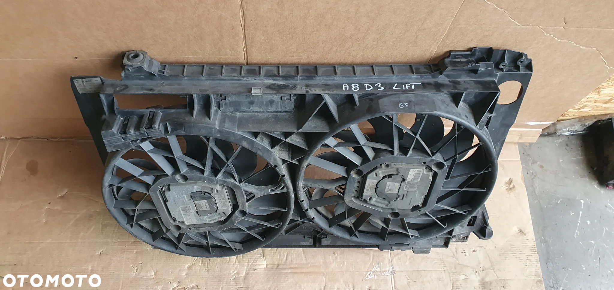 Wentylator chłodnicy wentylatory Audi A8 D3 4.2 TDI 4E0959455H 4E0910455 4E0121205B - 2