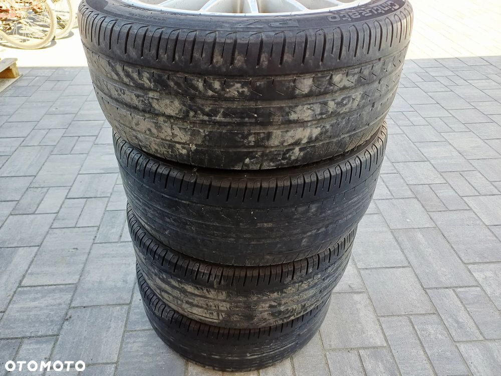 FELGI Z OPONAMI KOŁA ALUMINIOWE OZ RACING AUDI R17 5X100 ET35 57,1 mm OPONY PIRELLI P7 CINTURATO 225/45 LATO NR7 - 13