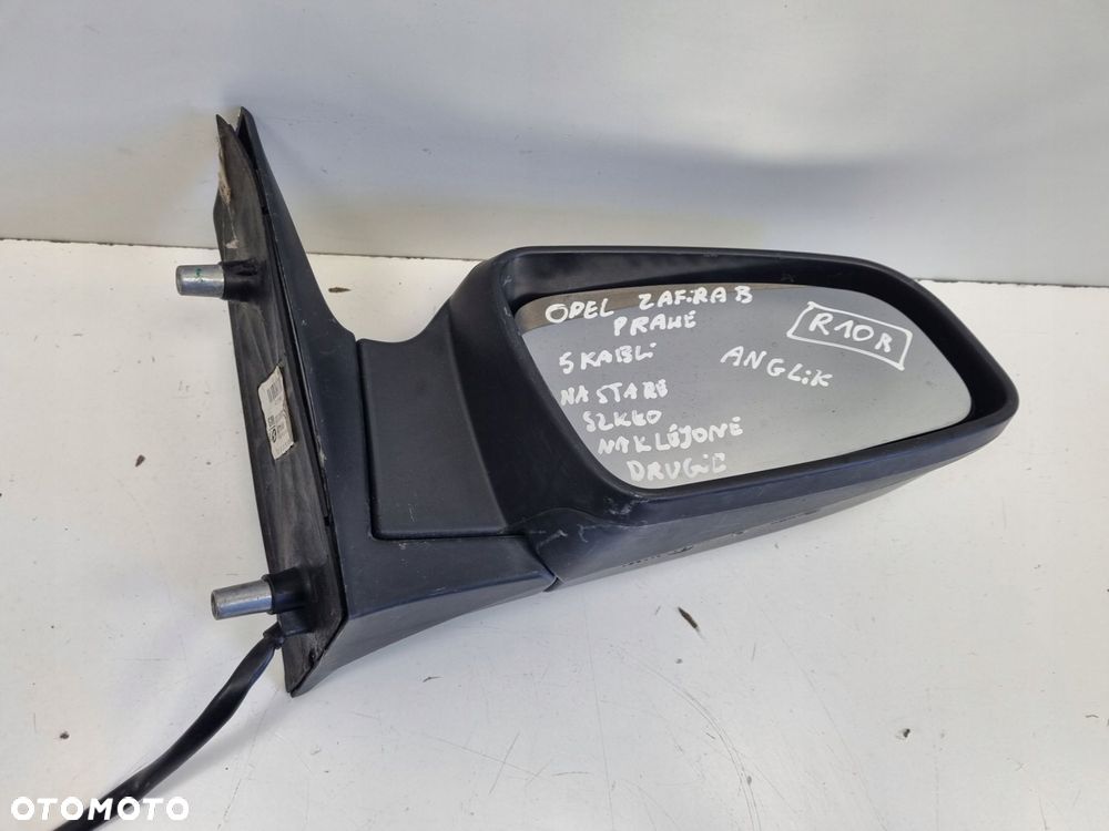 LUSTERKO PRAWE Opel Zafira B _ PASAŻERA 5 Pin kabli ANGLIK 13131972 - 3