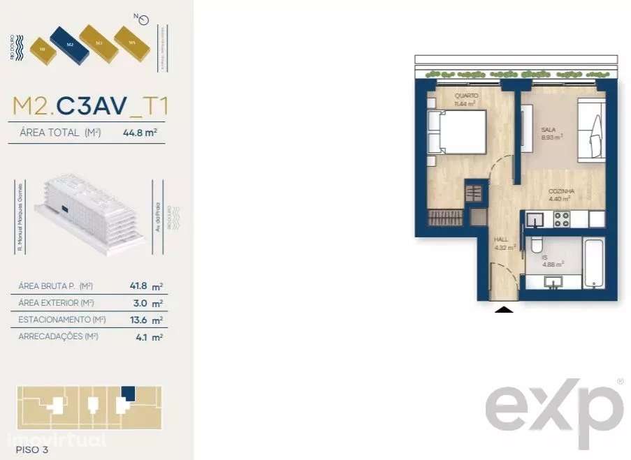 Apartamento T1 | Canidelo, V.N.Gaia - Grande imagem: 2/39