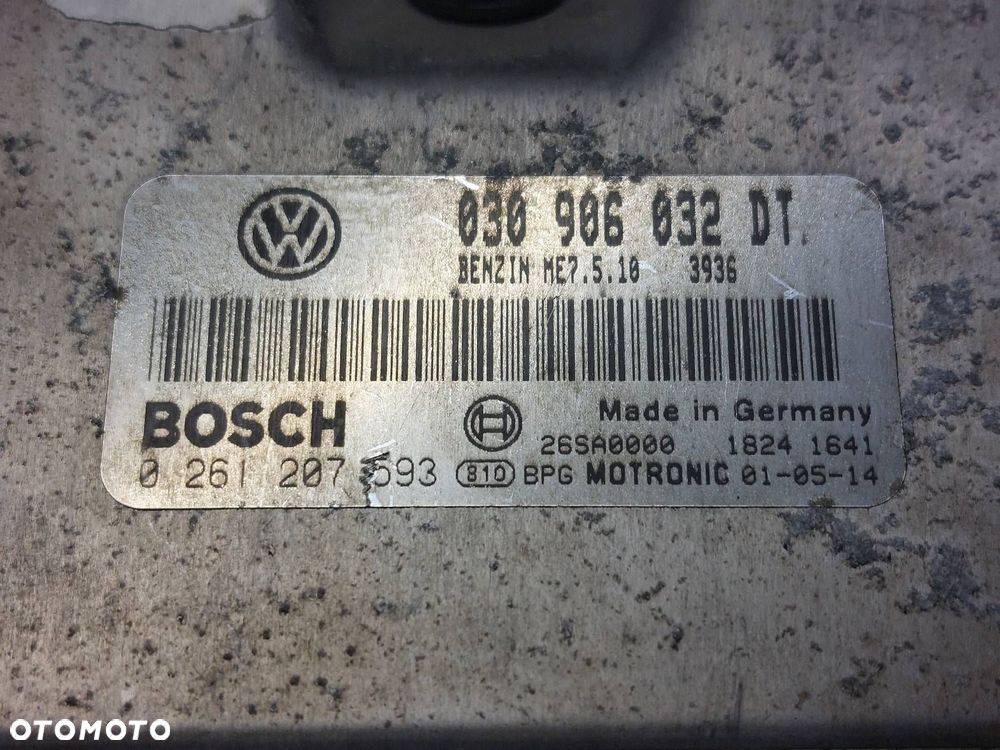 ZESTAW STARTOWY VOLKSWAGEN POLO III LIFT 0261207593 - 2