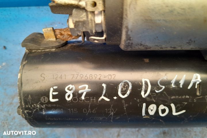 Electromotor 7796892   0001115046  2.0D MX1253 BMW Seria 1 E87 [2004 - 1