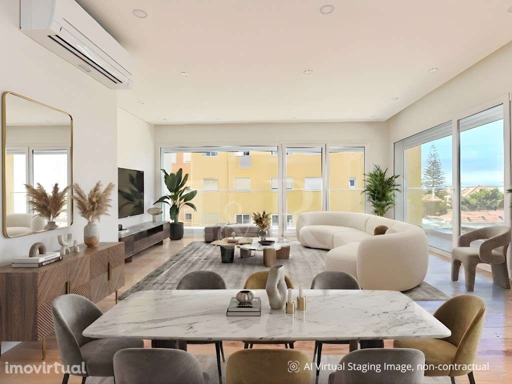 Apartamento T4 com varanda e vista mar em São João do Estoril - Grande imagem: 2/38