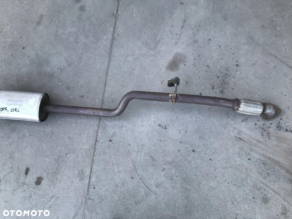Wydech Opel Karl 1.0b benzyna tłumik środkowy 42343077 42476066 - 3