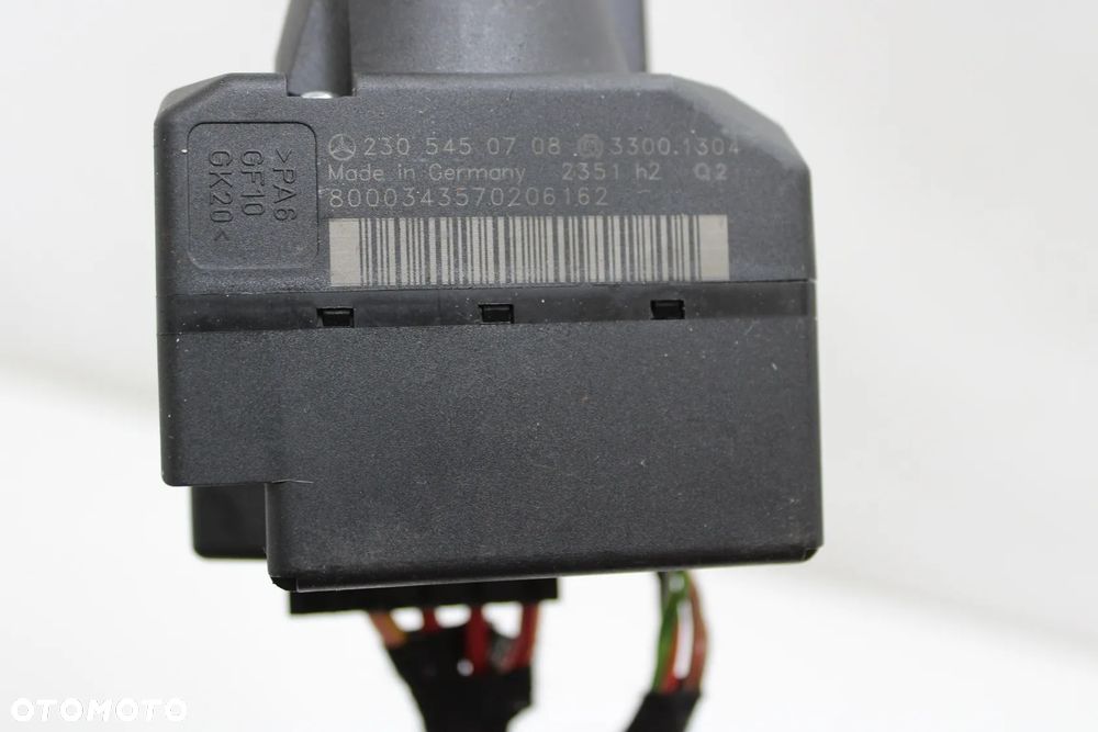 Kluczyk stacyjka komplet OE Mercedes SL R230 W230 A2305450708 Q2 - 5