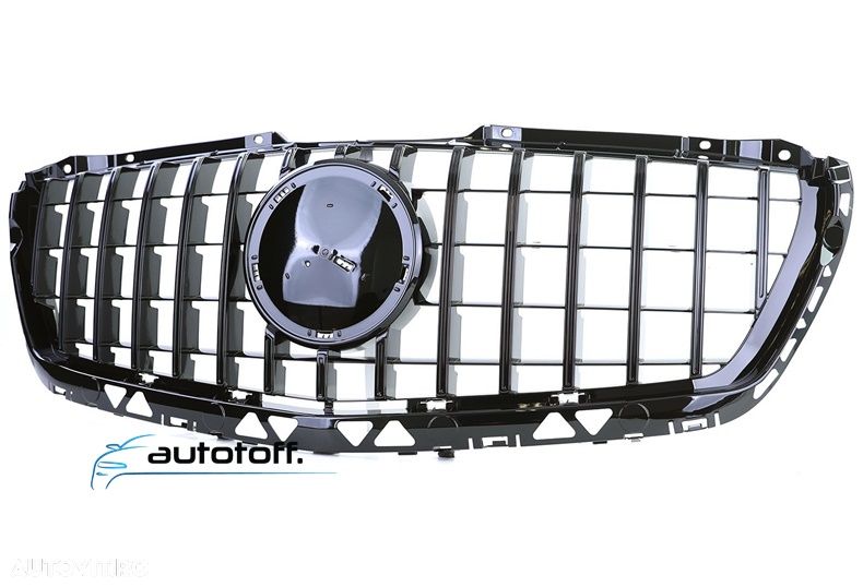 Grila centrala Sprinter W906 Facelift compatibila cu Mercedes (14-17) Panamericana Black Design - 3