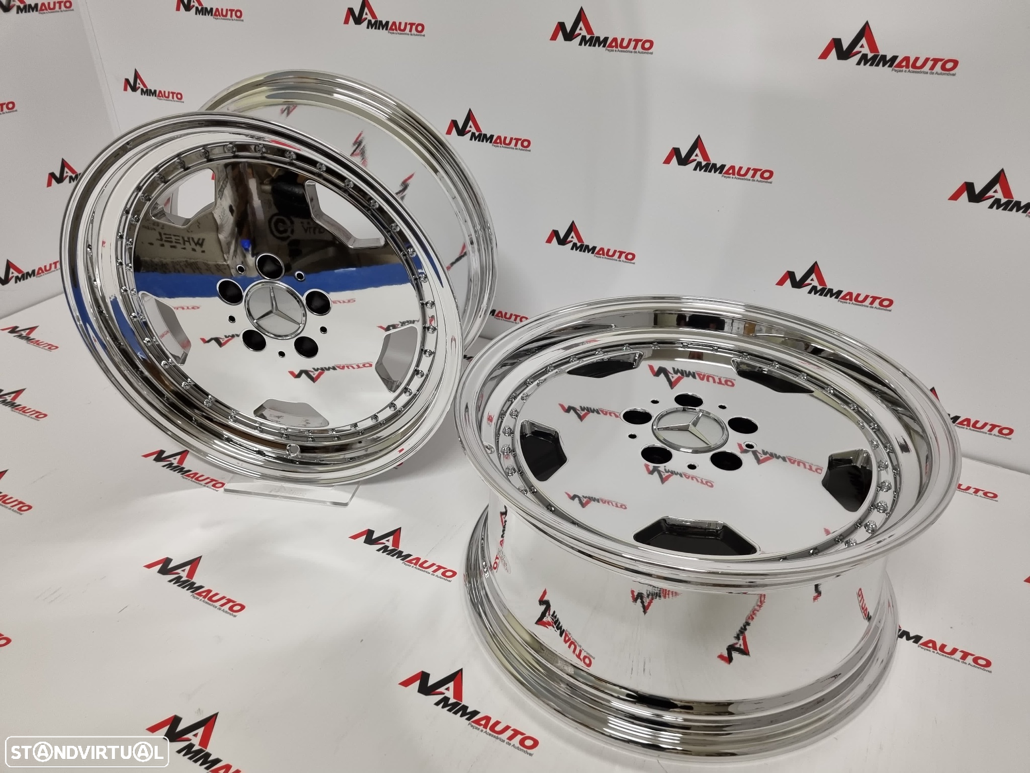Jantes Look Mercedes Monoblock Performa25 Cromadas 17 - 5