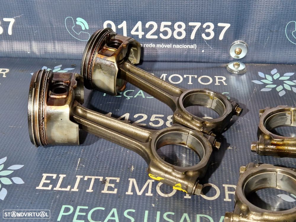 Conjunto de 4 pistões e bielas usados MINI COOPER S R53 COMPRESSOR W11B16A - 5