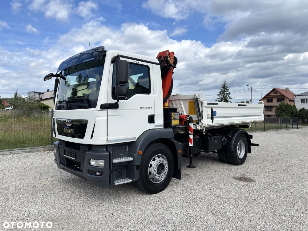 MAN TGM 18.250, PALFINGER 11001K + WYWROTKA MEILLER KIPPER, - 4